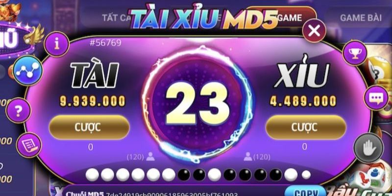 Tài Xỉu MD5 68 Game Bài - Kinh Nghiệm Đặt Cược Luôn Thắng 2 Dòng dòng tài xỉu MD5 luôn dẫn đầu về lượng người tham gia ở đây